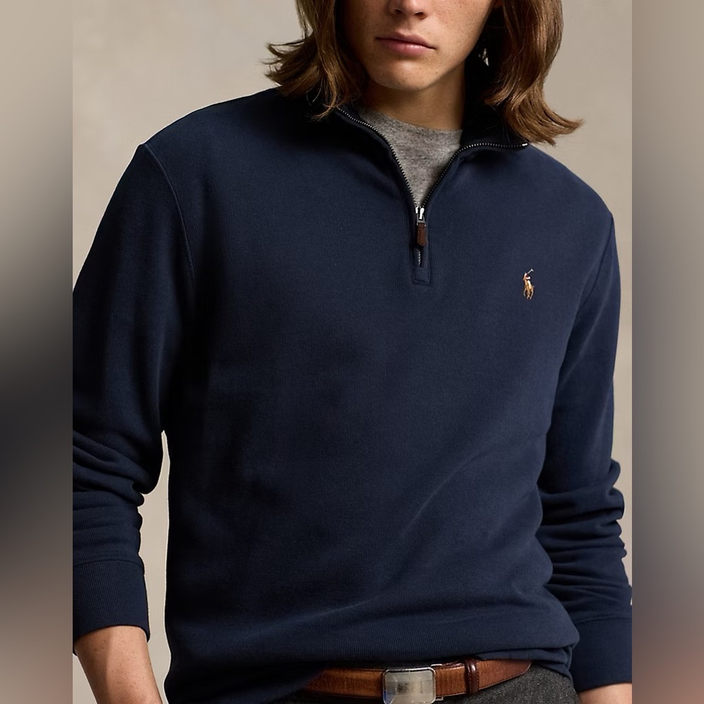 Polo Ralph Lauren Estate-Rib Quarter-Zip Pullover - Picture 2 of 5